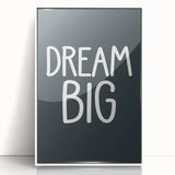Dream Big - Boys Room Wall Art Kids Bedroom Decor