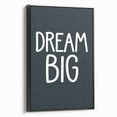 Dream Big - Boys Room Wall Art Kids Bedroom Decor