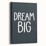 Dream Big - Boys Room Wall Art Kids Bedroom Decor