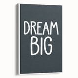 Dream Big - Boys Room Wall Art Kids Bedroom Decor