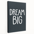 Dream Big - Boys Room Wall Art Kids Bedroom Decor
