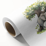 Sleeping Elephants Girls Room Wall Art – Nursery Animal Print