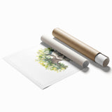 Sleeping Elephants Girls Room Wall Art – Nursery Animal Print