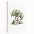 Sleeping Elephants Girls Room Wall Art – Nursery Animal Print