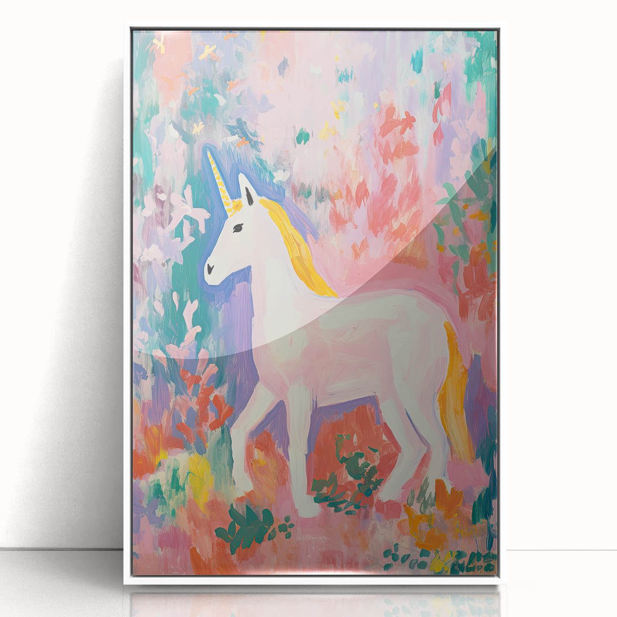 Magical Unicorn Nursery Wall Art – Acrylic Glass Art for Kids