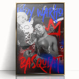 Basquiat x Warhol Pop Art Wall Art – Boxing Graffiti Canvas Print