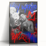 Basquiat x Warhol Pop Art Wall Art – Boxing Graffiti Canvas Print