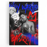 Basquiat x Warhol Pop Art Wall Art – Boxing Graffiti Canvas Print