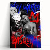 Basquiat x Warhol Pop Art Wall Art – Boxing Graffiti Canvas Print