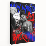 Basquiat x Warhol Pop Art Wall Art – Boxing Graffiti Canvas Print