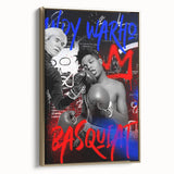 Basquiat x Warhol Pop Art Wall Art – Boxing Graffiti Canvas Print