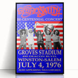 Aerosmith Bi-Centennial Concert Retro Wall Art – Vintage Poster Print