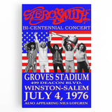 Aerosmith Bi-Centennial Concert Retro Wall Art – Vintage Poster Print