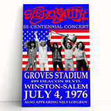 Aerosmith Bi-Centennial Concert Retro Wall Art – Vintage Poster Print