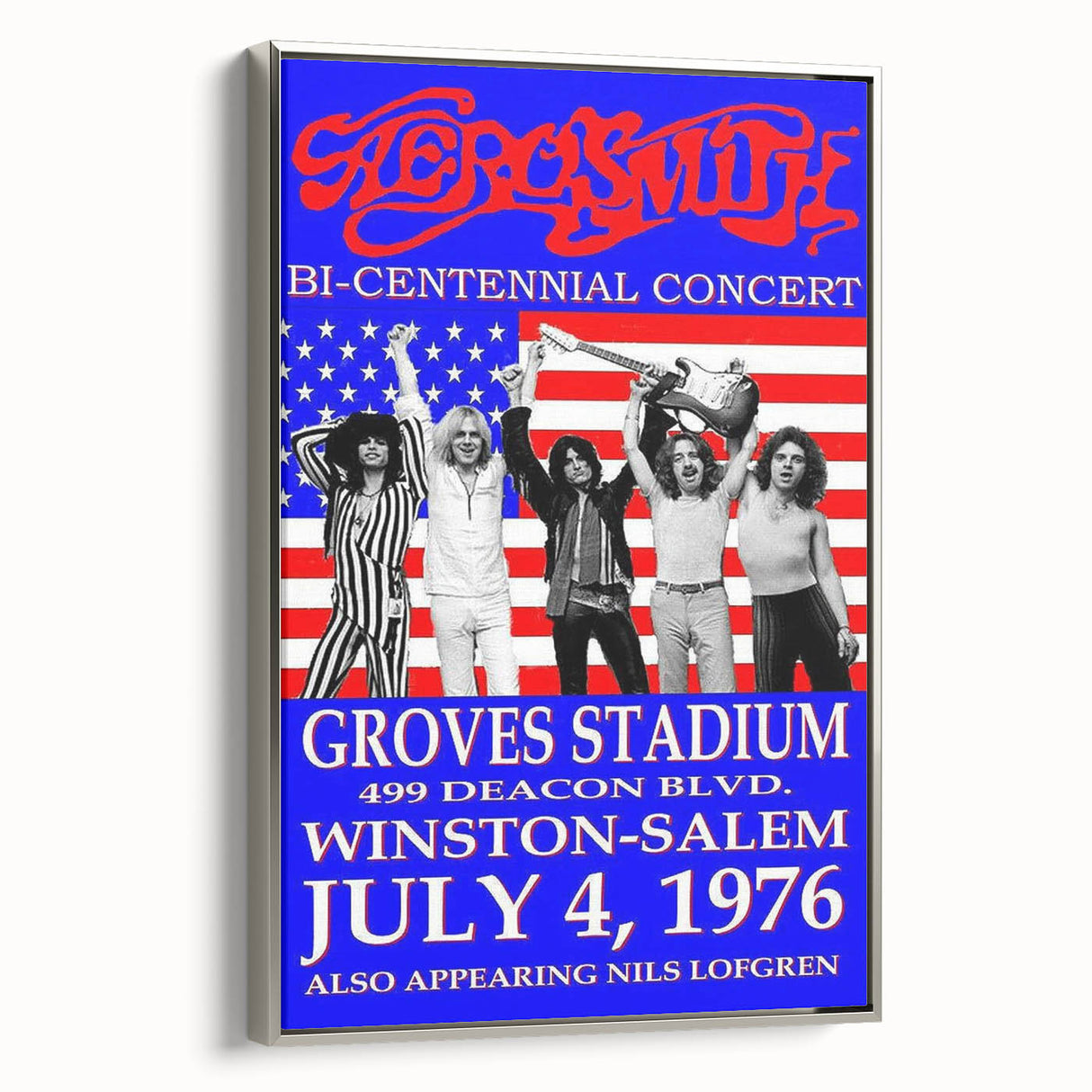 Aerosmith Bi-Centennial Concert Retro Wall Art – Vintage Poster Print