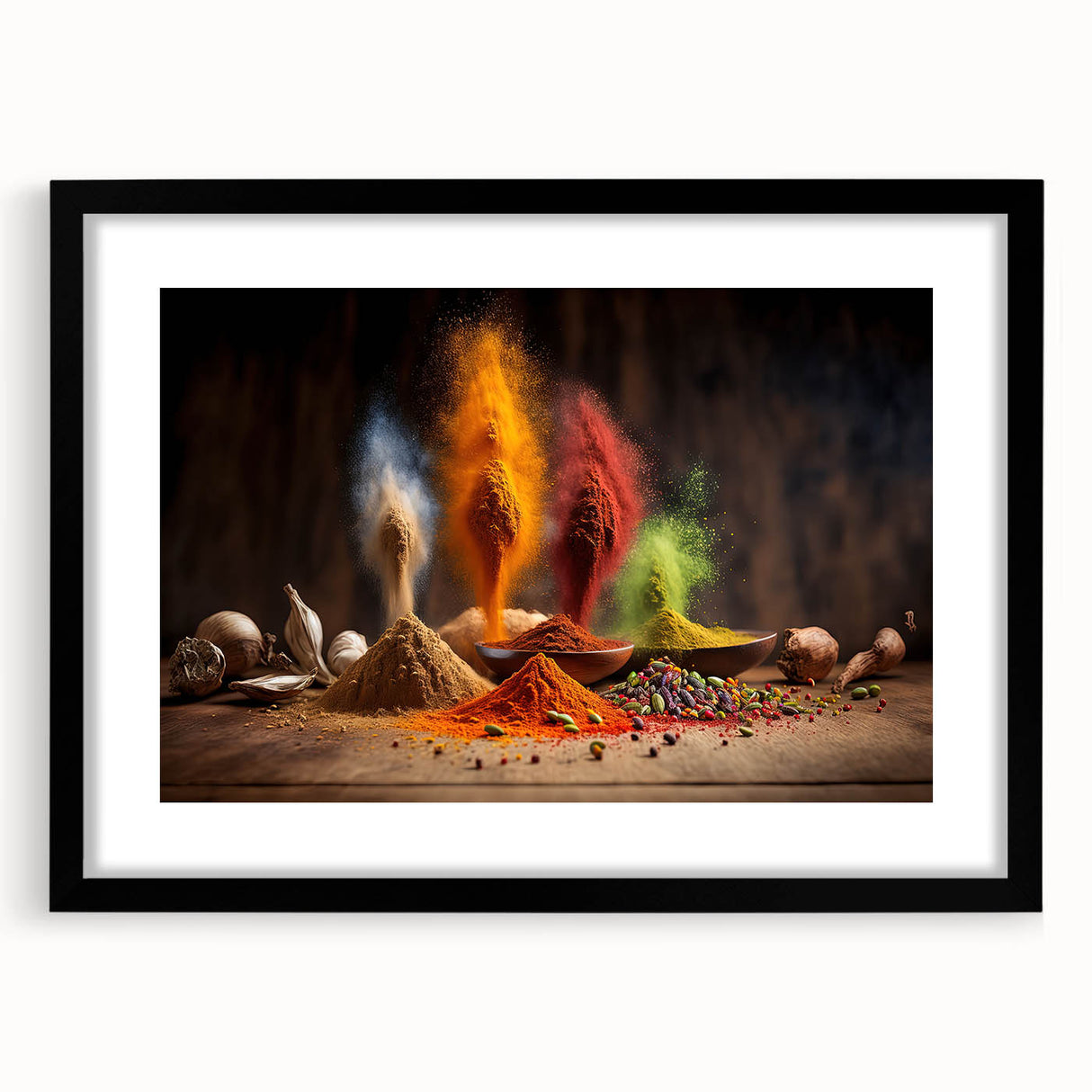 Vibrant Spice Explosion - Bold & Colorful Kitchen Wall Art