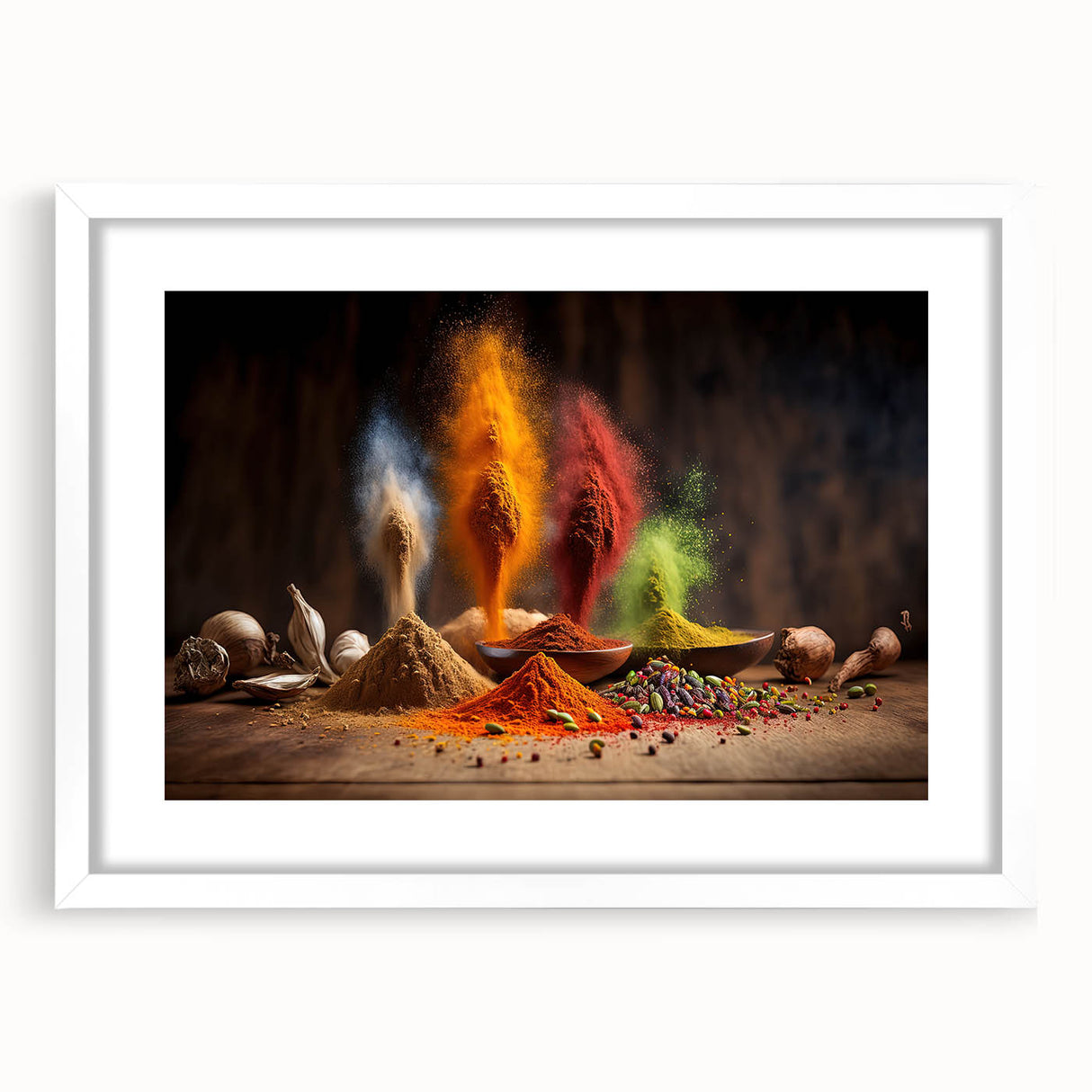 Vibrant Spice Explosion - Bold & Colorful Kitchen Wall Art