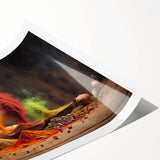 Vibrant Spice Explosion - Bold & Colorful Kitchen Wall Art