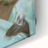 Relaxed Raccoon Bathroom Wall Art - Modern Coastal Decor