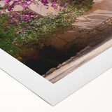 Art deco poster featuring Algerian scenery in muted earth tones on rolled canvas, suitable for dining room decor.