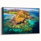 Black and white landscape art painting of Madagascar on framed canvas, ideal for bedroom wall decor.