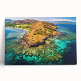 Large black and white stretched canvas featuring Madagascar scenery, ideal for kitchen wall art or bedroom decor.