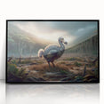 Large abstract wall art depicting a Mauritian landscape in muted earth tones on a framed acrylic.