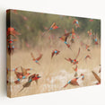 Large art depicting a scenic Namibian landscape in earthy tones on stretched canvas, ideal for kitchen wall art.