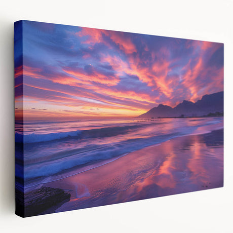 Large art depicting the South African landscape on stretched canvas, featuring earthy tones, ideal for kitchen wall art.