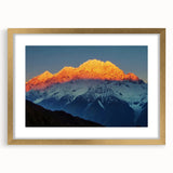 Extra large textured abstract art print depicting a serene Tibetan landscape in muted earth tones on a framed canvas.