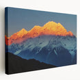 Large canvas print of a Tibetan landscape in muted earth tones, ideal for kitchen wall art.