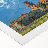 Art deco poster featuring a stylized Georgia landscape in pastel hues on rolled canvas, suitable for dining room decor.