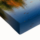 Large art of a black and white Korean landscape on stretched canvas, ideal for bedroom wall decor.