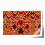 Extra large rolled print of a Laos scenery with vibrant green and blue tones, ideal for art wall dining room.