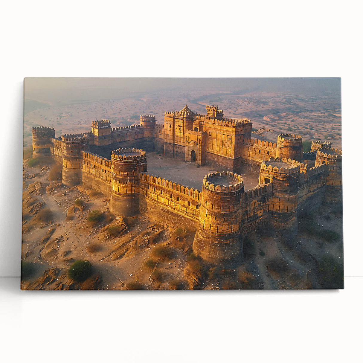 Black and white photograph of Asian scenery on large stretched canvas, ideal for kitchen wall art.