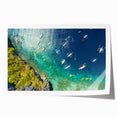 Rolled print of a serene Philippine landscape with lush greenery and soft blue sky, suited for art wall dining room.