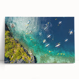 Large black and white stretched canvas of a Philippine scenery, ideal for kitchen wall art or bedroom ambiance.