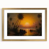 Extra large abstract art print of a textured Sri Lankan landscape in gold frame, suited for living room decor.