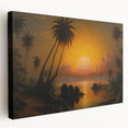 Stretched canvas featuring a scenic Sri Lankan landscape with lush greenery and a calm lake, ideal for kitchen wall art.