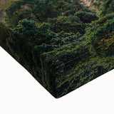 Large art featuring a black and white landscape of Taiwan on stretched canvas, suitable for bedroom wall decor.