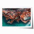 Rolled print of Tasmania scenery with vibrant green and blue tones, ideal for art wall dining room.