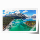 Extra large rolled print of Yukon scenery in muted earth tones, ideal for art wall dining room.