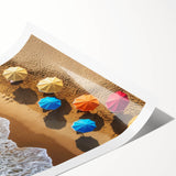 Extra large wall art featuring line art flowers in soft pastel shades on a rolled canvas, suited for large living room decor.