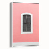 Vintage poster art of a Puerto Rican Caribbean scenery on a large framed canvas with vibrant colors.