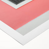 Art deco poster of a Puerto Rican coastline, featuring muted blues and greens on rolled canvas.