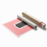 Extra large rolled print of Puerto Rico scenery with vibrant floral elements, ideal for classy bathroom wall art.