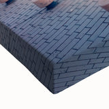 Large art depicting the Albanian landscape in black and white on stretched canvas, suitable for bedroom wall decor.