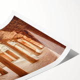 Extra large wall art featuring minimalist line art flowers in black on white, rolled print.