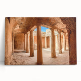 Large black and white photograph of a European cityscape on stretched canvas, ideal for kitchen wall art.