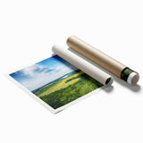 Extra large rolled print of a Czech Republic scenery with vibrant floral elements, suitable as classy bathroom wall art.